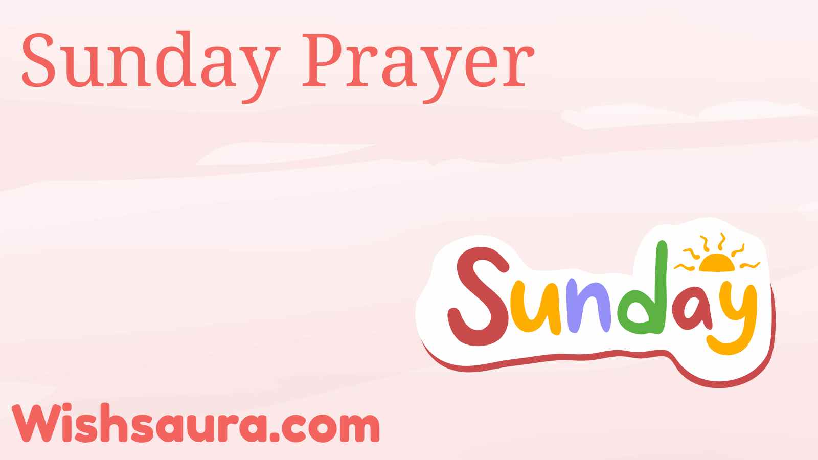 Sunday Prayer